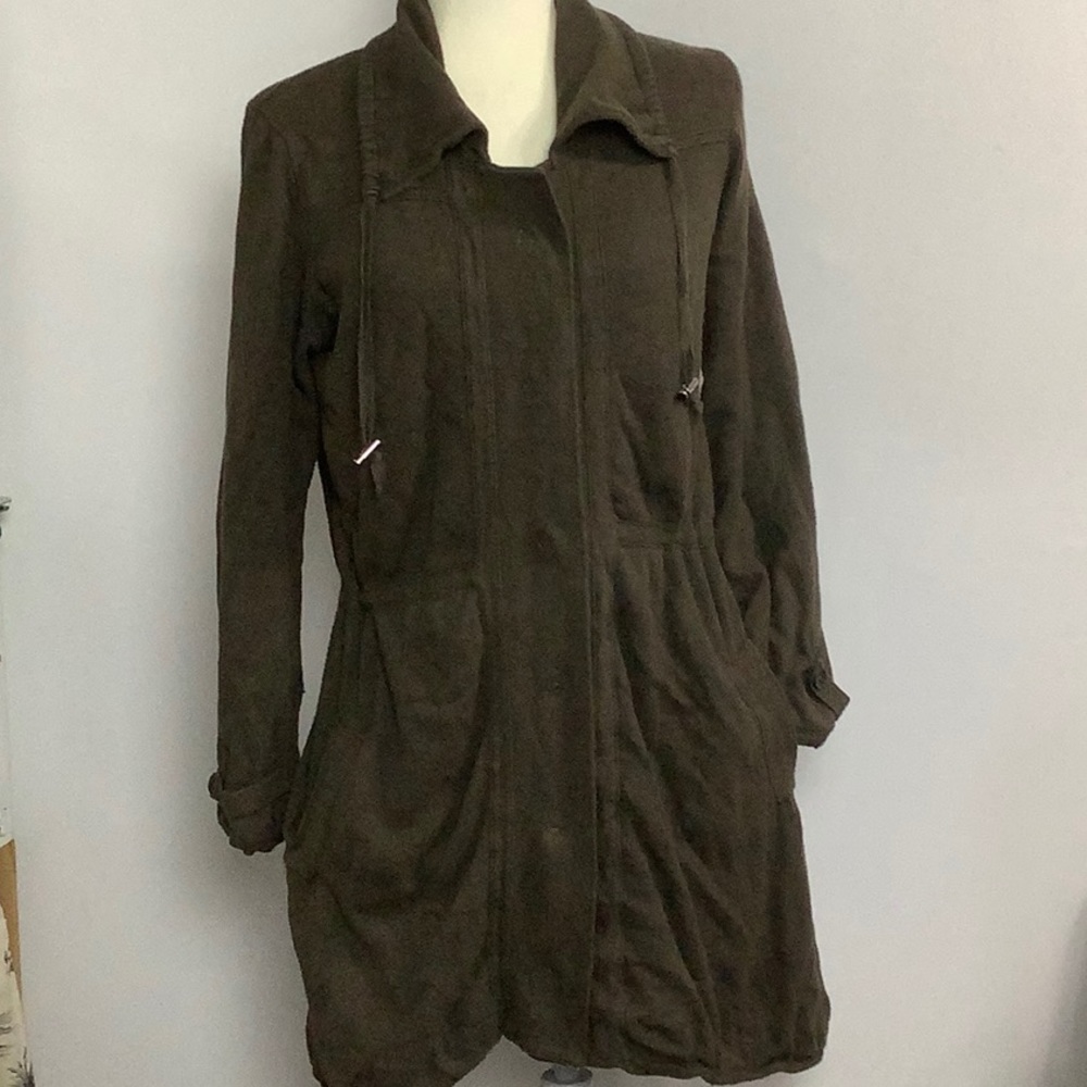 Laurie b. Anthropologie cotton / cashmere blend army green jacket.  Sz M